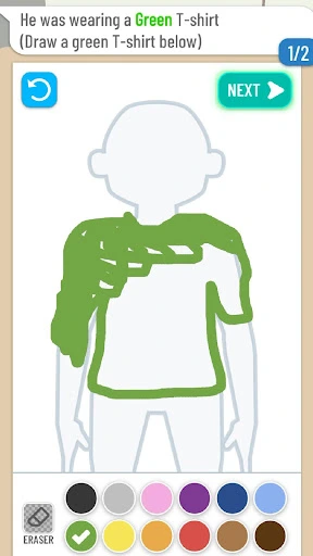 Gameplay screenshot 1 from Line Up: Draw the Criminal - Casual game